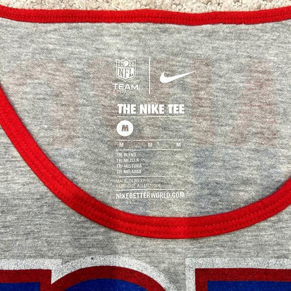 The Nike Tee New York Giants Gray Red Blue Tank Top - Picture 2 of 6